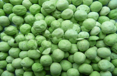 Freeze dried green peas